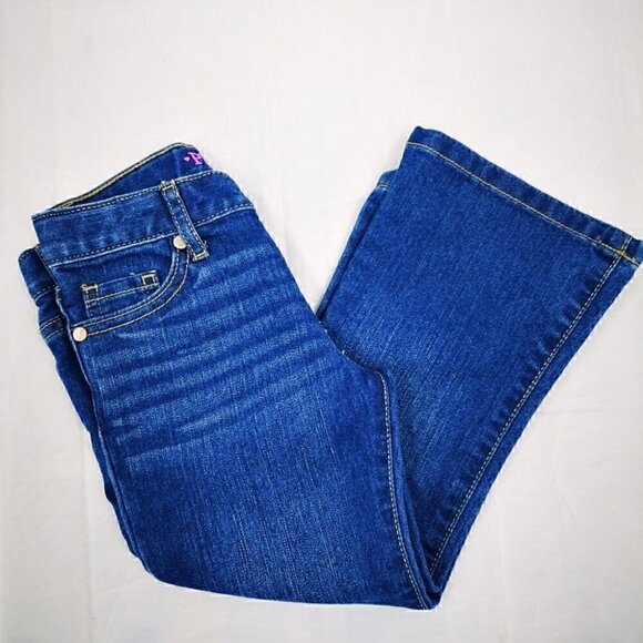 Place Bootcut Girl 4 Blue Jeans Button Zipper Closure Five Pocket Design - Picture 2 of 7